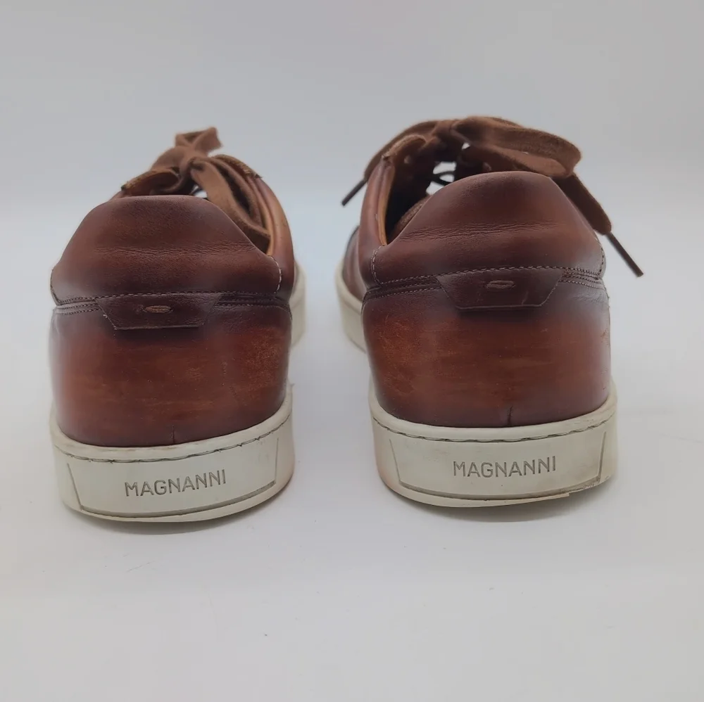 Magnanni Costa Lo Men's Shoes Sneakers Sz 12 Cognac - Picture 5 of 7